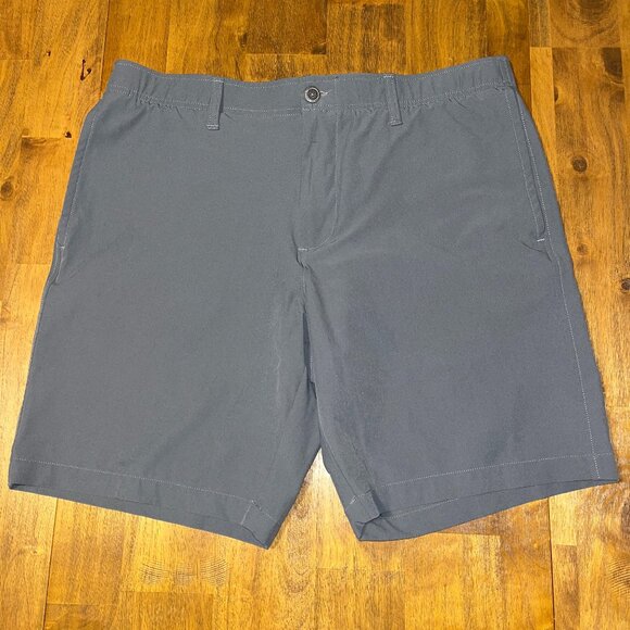 Under Armour men's flat front casual golf shorts gray size 38 - Picture 1 of 5